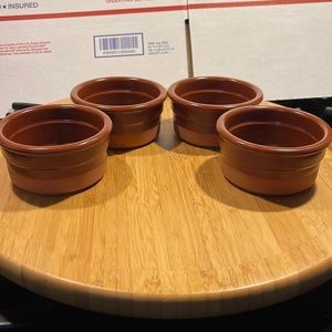 Cermer Glazed Terra Cotta Ramekins Set of Four